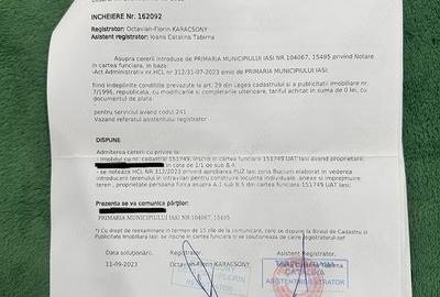 Teren de 399 mp, în Bucium