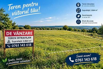 Teren de 3864 mp, în Nanov
