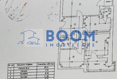 Apartament cu 3 camere decomandat în Central