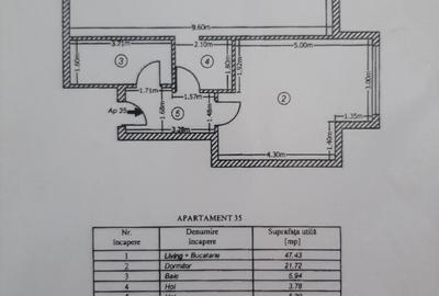 Apartament cu 2 camere decomandat în Central - 1
