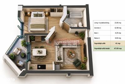 Apartament cu 2 camere în Metalurgiei
