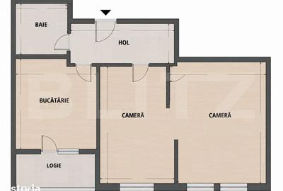 Apartament cu 2 camere semidecomandat în Mărăști - 1