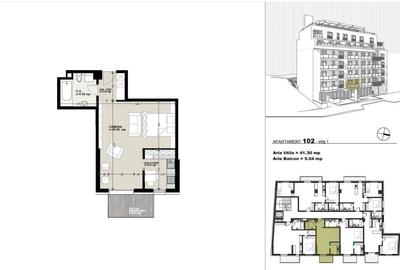 Apartament cu 2 camere semidecomandat în Gheorgheni - 1