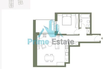 Apartament cu 2 camere în Dâmbul Rotund - 1