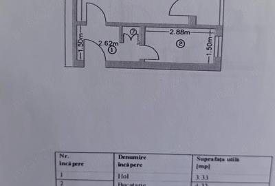 Apartament cu 2 camere nedecomandat în Ultracentral
