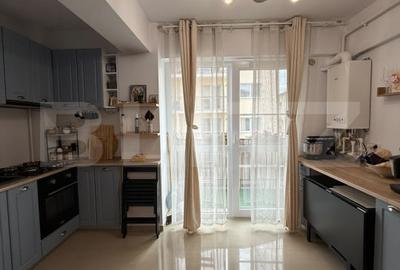 Apartament cu 2 camere semidecomandat, mobilat în Valea Lupului