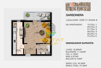 Garsonieră decomandată în Nord-Vest