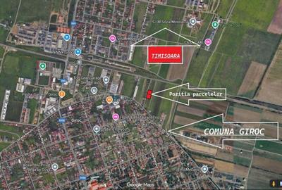 Teren Construcții intravilan de 760 mp, în Girocului