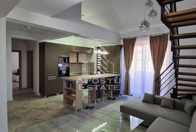 Apartament cu 3 camere semidecomandat, mobilat în Giroc