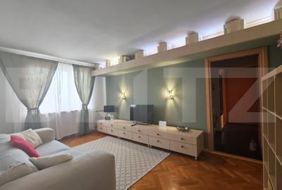 Apartament cu 3 camere semidecomandat, mobilat în Cantemir