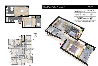 Apartament cu 2 camere decomandat în Sălaj