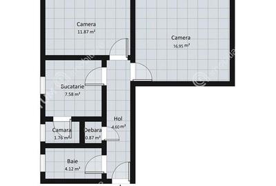 Apartament cu 2 camere decomandat, mobilat în Aeroport - 7