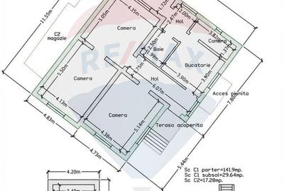 Casă cu 3 camere cu Teren 314 Mp în Central - 1