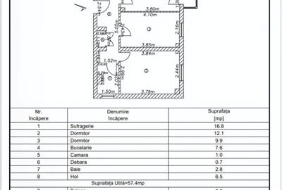 Apartament cu 3 camere decomandat în Micro 39