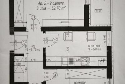 Apartament cu 2 camere decomandat în Sud