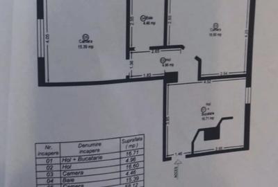 Apartament cu 2 camere decomandat, mobilat în Bucovina