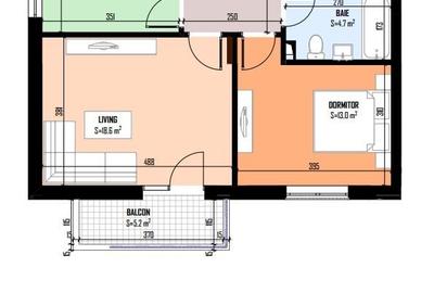 Apartament cu 2 camere în Central