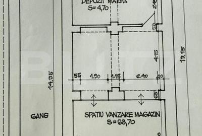 Spațiu comercial, de 80 mp, în Ultracentral
