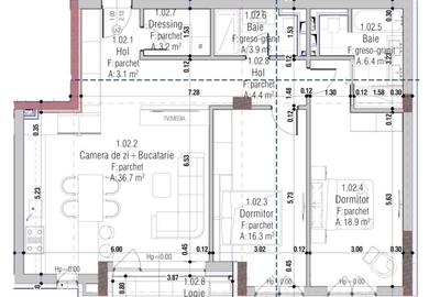 Apartament cu 3 camere semidecomandat în Gheorgheni - 3