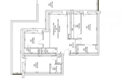 Apartament cu 3 camere semidecomandat în Central - 1