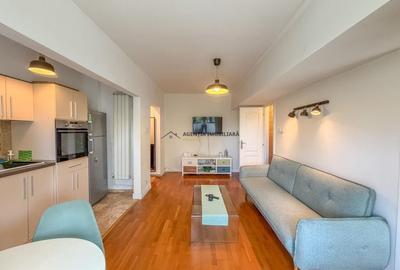 Apartament cu 2 camere semidecomandat, mobilat în Floreasca