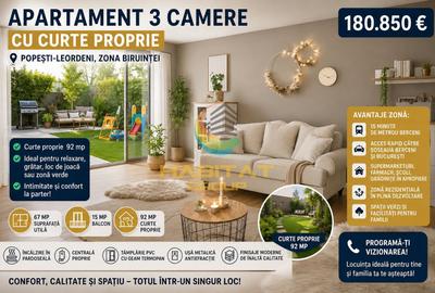 Apartament cu 3 camere decomandat în Sud