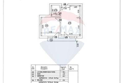 Apartament cu 2 camere în Dobroești