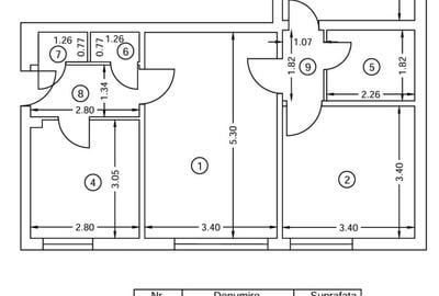 Apartament cu 3 camere semidecomandat în Câmpia Libertății - 1