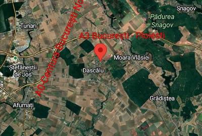 Teren de 4500 mp, în Dascălu
