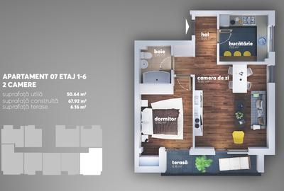 Apartament cu 2 camere decomandat în Apărătorii Patriei - 9