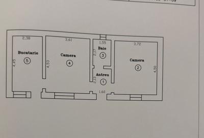 Apartament cu 2 camere decomandat, mobilat în Badea Cârțan - 12