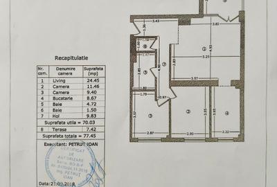 Apartament cu 3 camere decomandat în Floreasca
