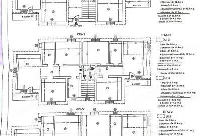 Apartament cu 3 camere decomandat în Central