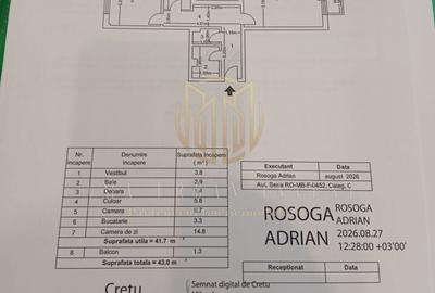 Apartament cu 2 camere decomandat în Berceni