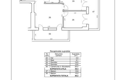 Apartament cu 3 camere semidecomandat, mobilat în Fundeni - 20