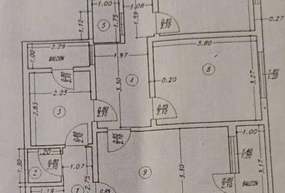 Apartament cu 3 camere decomandat în Central