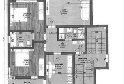 Apartament cu 3 camere în Central - 8