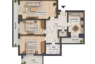 Apartament cu 3 camere decomandat, mobilat în Obor - 10