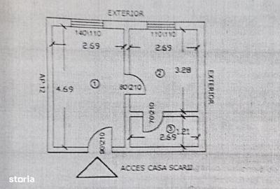 Apartament cu 2 camere în 9 Mai - 7