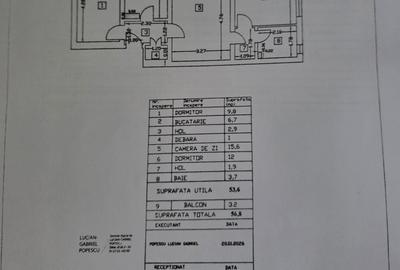 Apartament cu 3 camere semidecomandat în Central