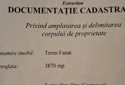 Teren de 3870 mp, în Coman - 4