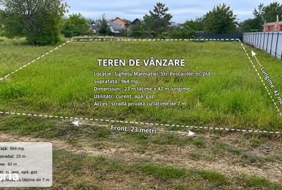 Teren de 964 mp, în Central