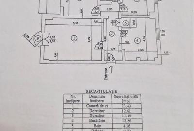 Apartament cu 3 camere decomandat în Decebal