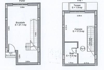 Apartament cu 2 camere în Turnișor