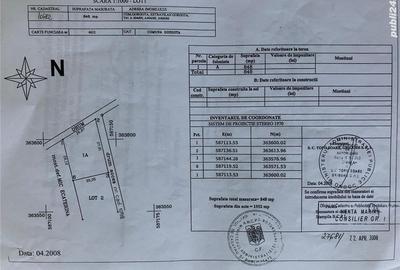 Teren de 1550 mp, în Potigrafu - 2