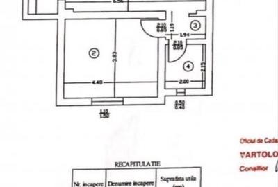 Apartament cu 2 camere decomandat în Central