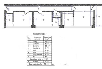 Apartament cu 3 camere semidecomandat în Splaiul Unirii - 10