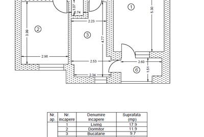 Apartament cu 2 camere decomandat în Apărătorii Patriei