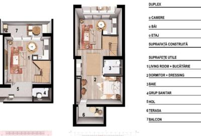 Penthouse cu 2 camere în Sălăjan