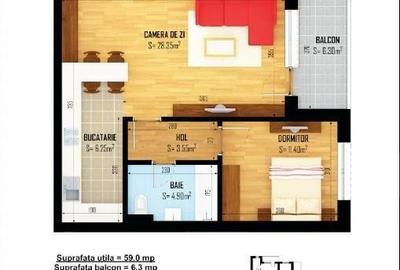 Apartament cu 2 camere decomandat, mobilat în Grozăvești - 16